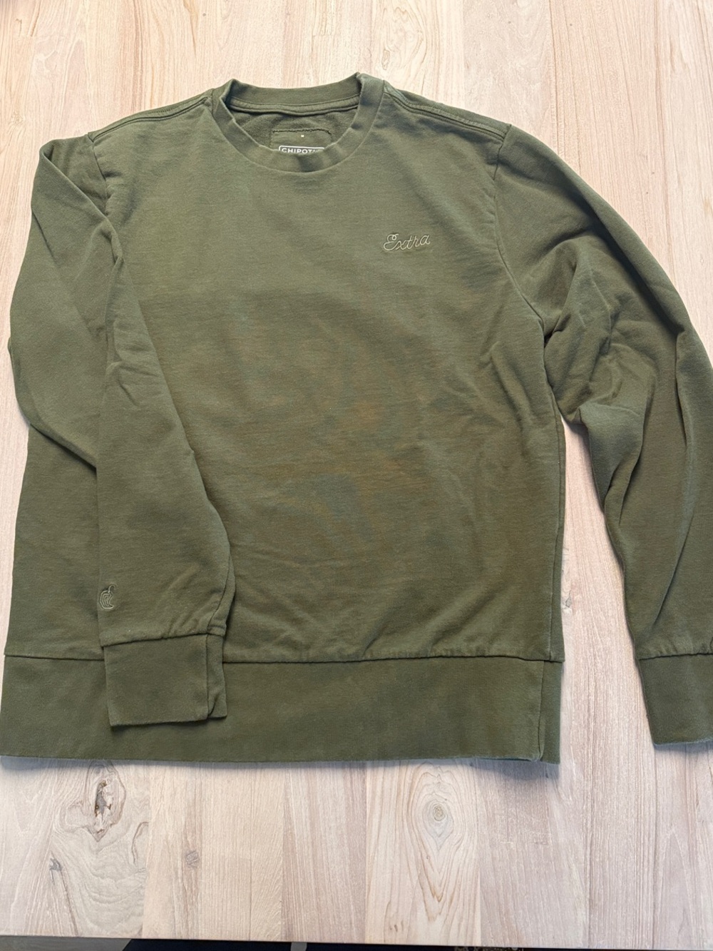 Unisex Medium Olive Crewneck Sweater - Chipotle